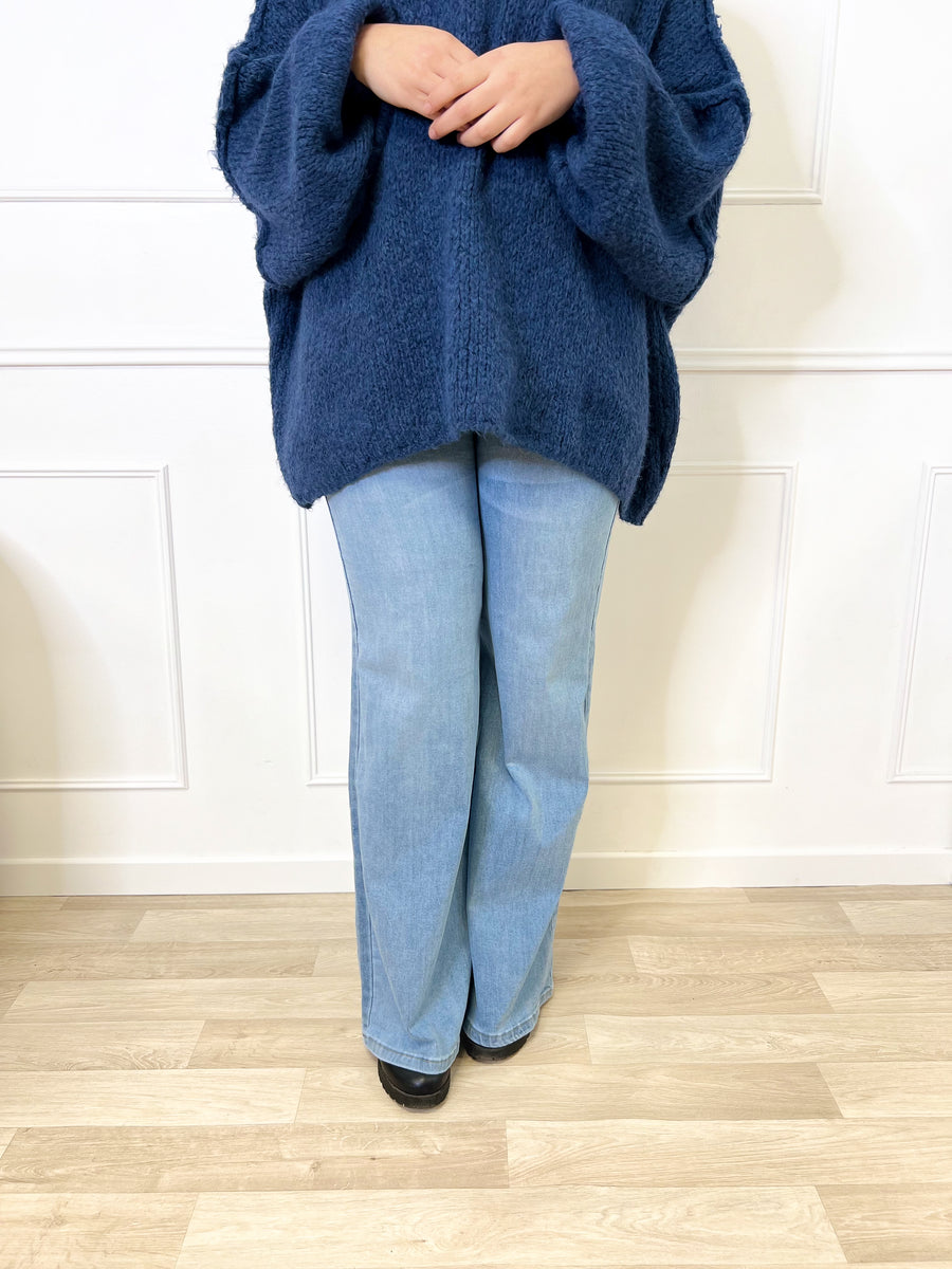 Jeans wide leg - Bleu clair