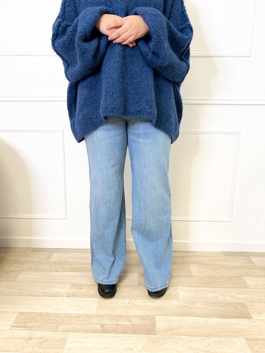 Jeans wide leg - Bleu clair