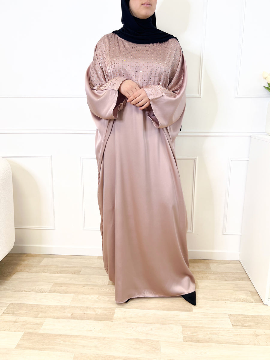 Abaya diamond - Rose