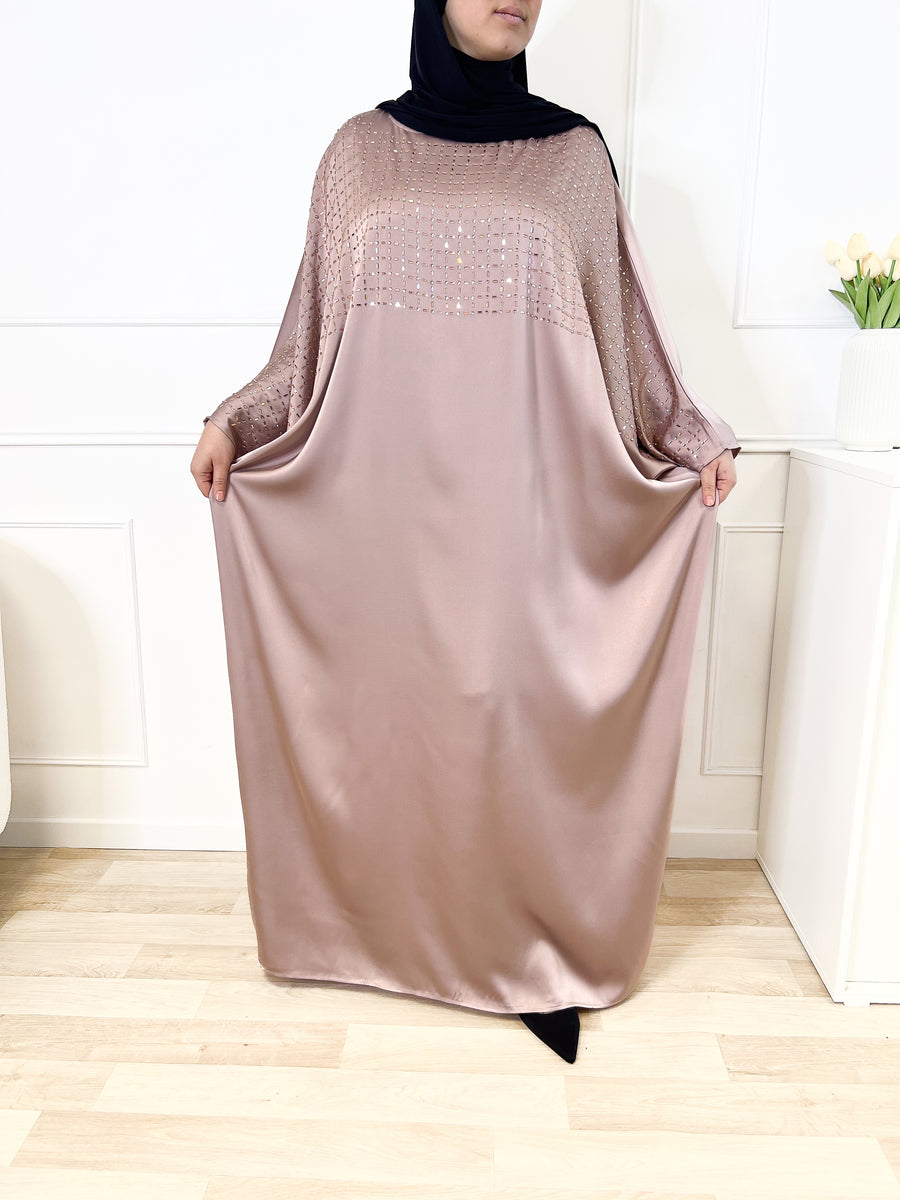 Abaya diamond - Rose