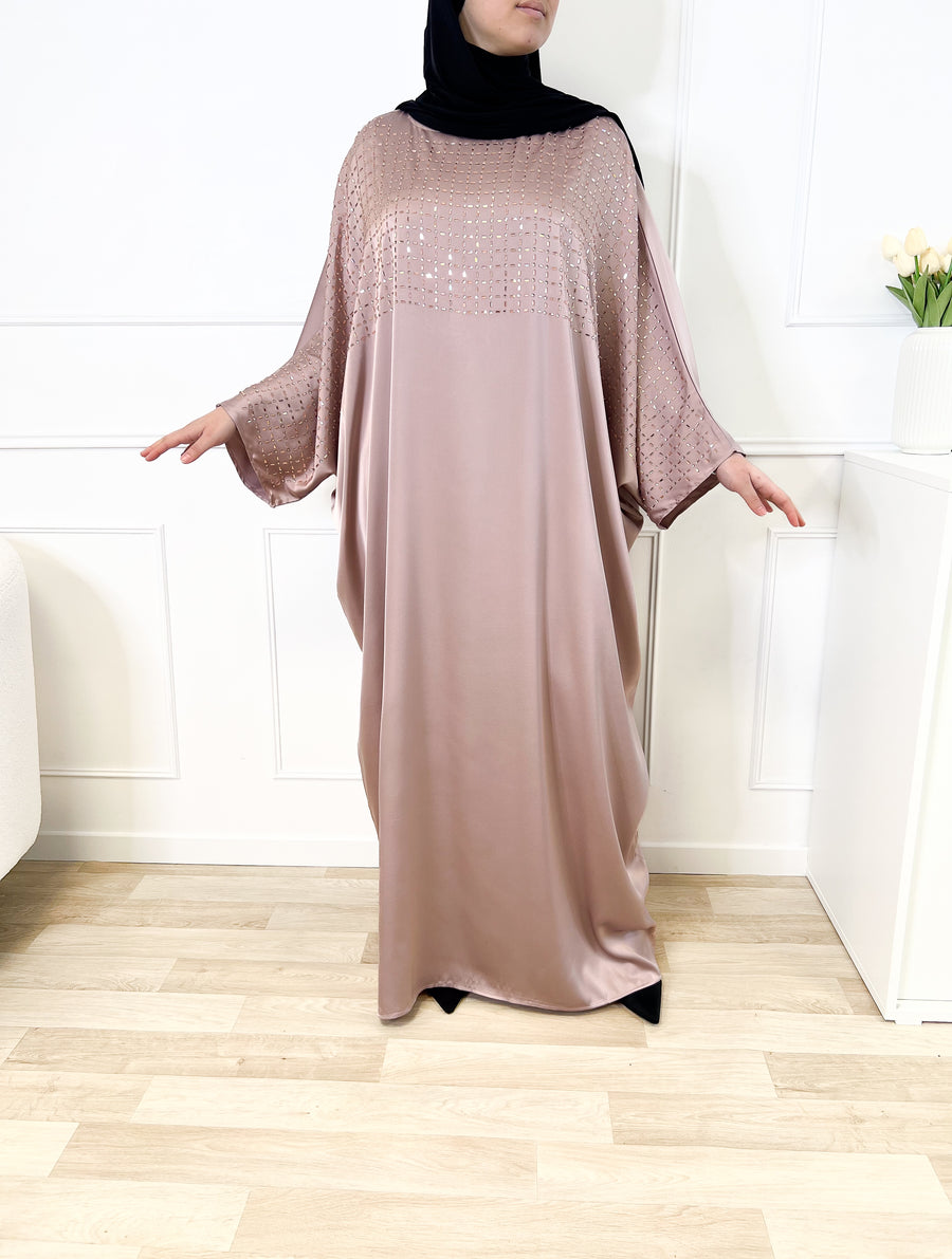 Abaya diamond - Rose