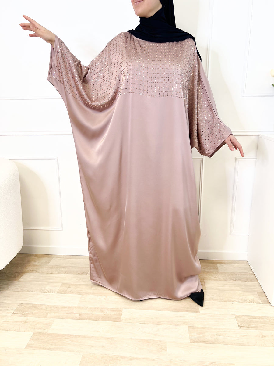 Abaya diamond - Rose