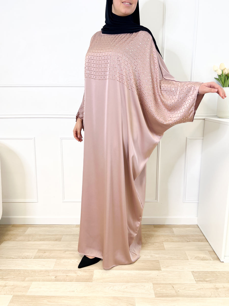 Abaya diamond - Rose