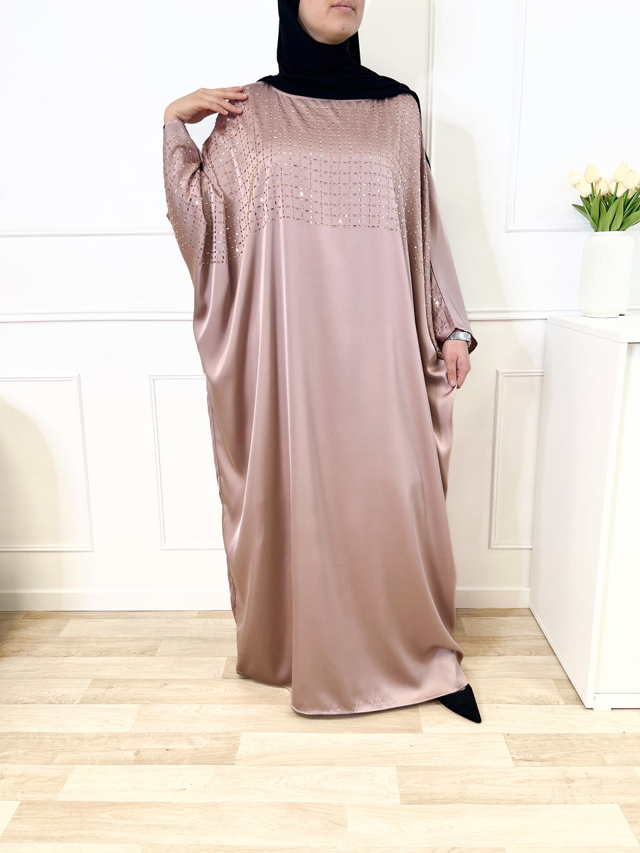 Abaya diamond - Rose