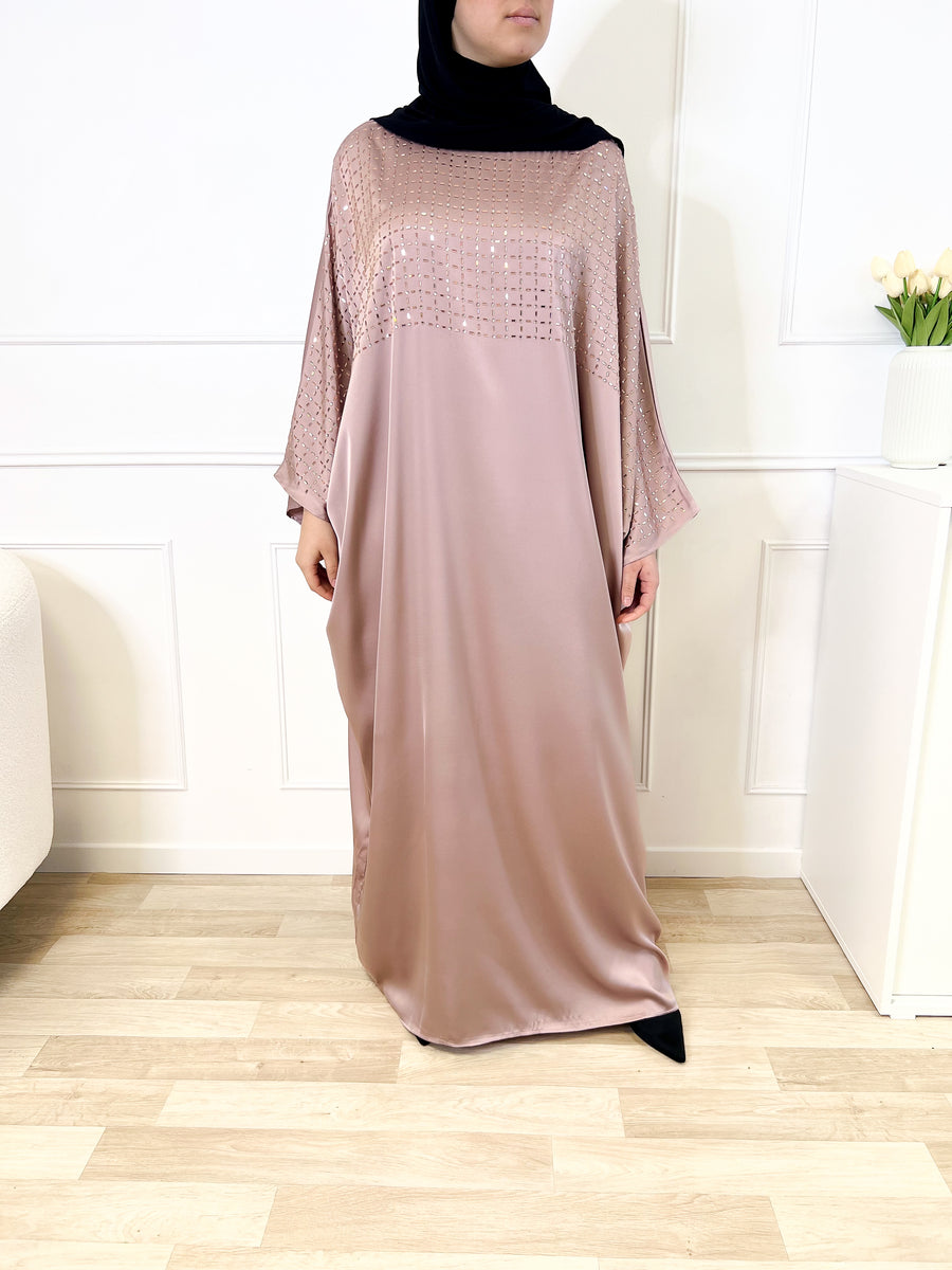 Abaya diamond - Rose