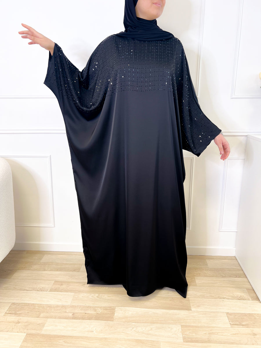 Abaya diamond - Noire