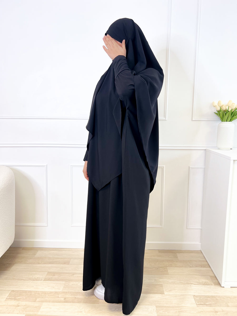 Khimar Microfibre - Noir