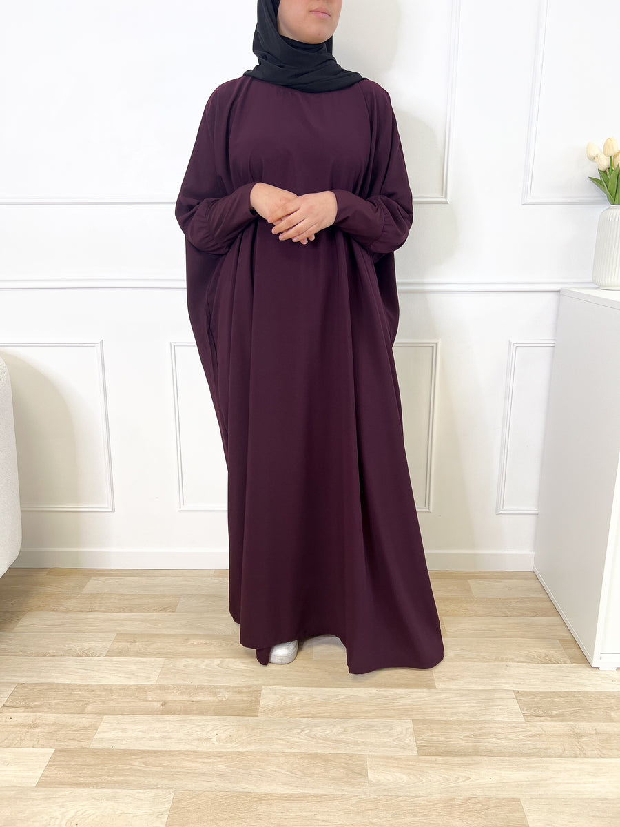 Abaya Microfibre - Aubergine