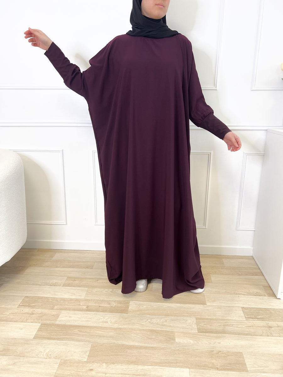 Abaya Microfibre - Aubergine