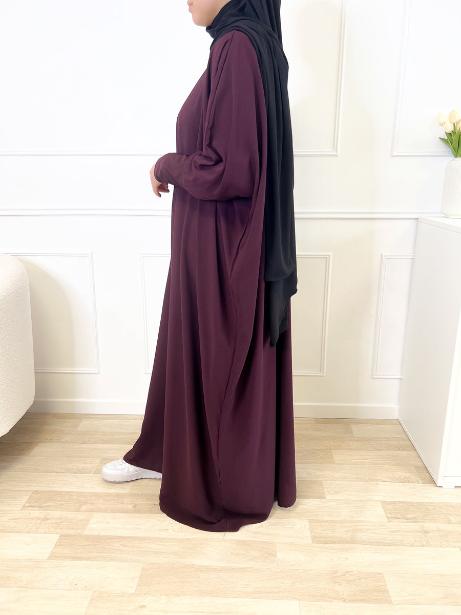 Abaya Microfibre - Aubergine