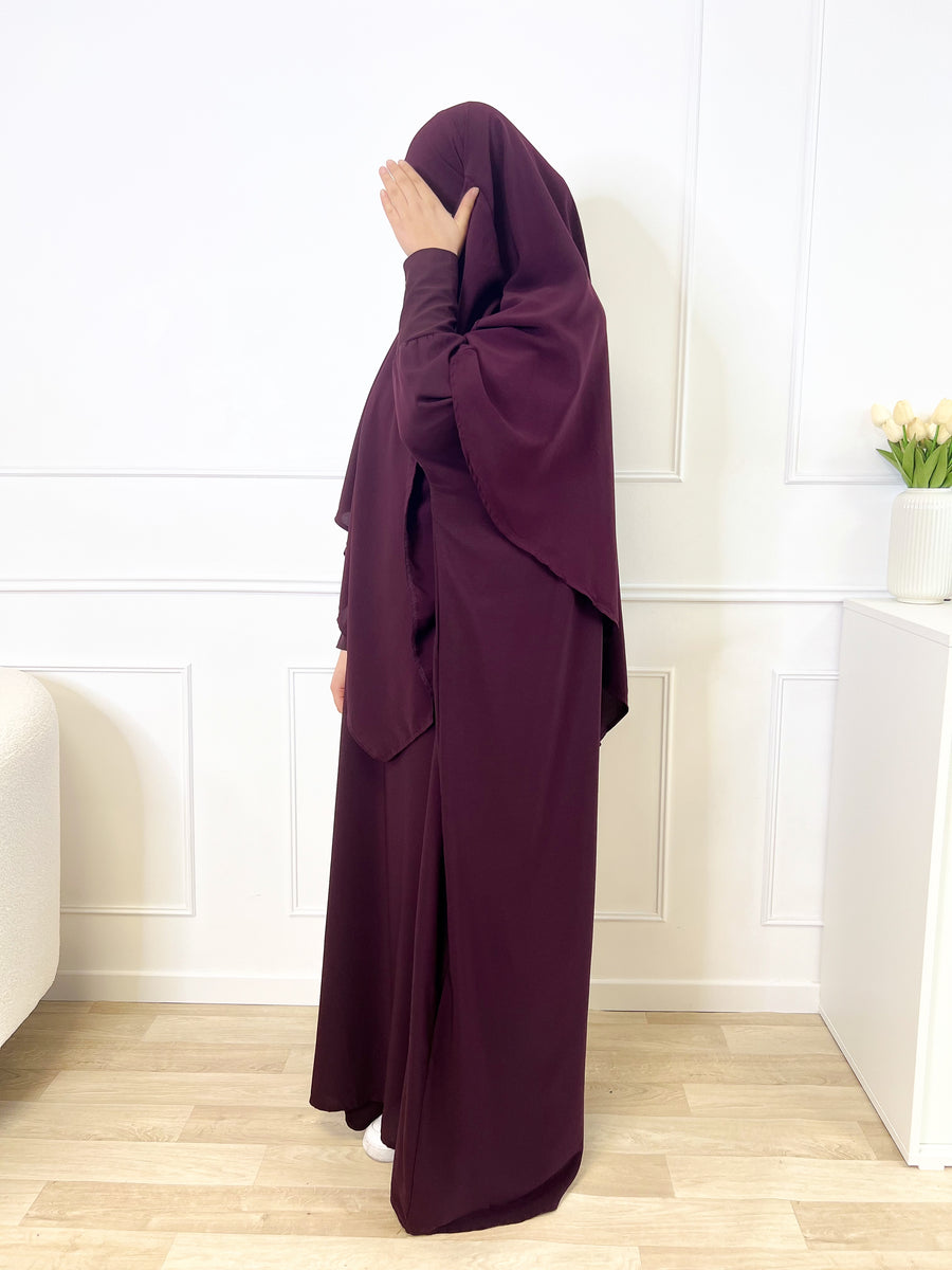 Khimar Microfibre - Aubergine