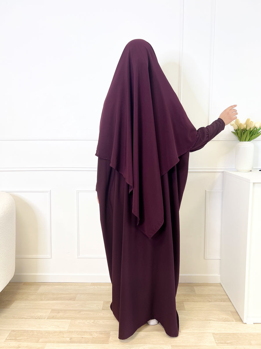 Khimar Microfibre - Aubergine