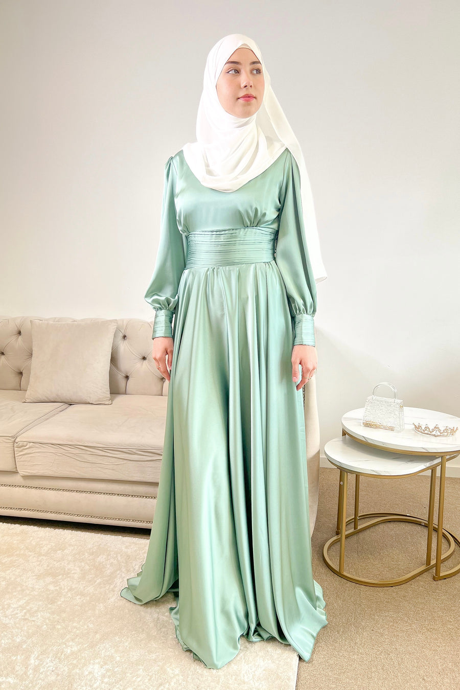 Robe Hawa Vert d'eau