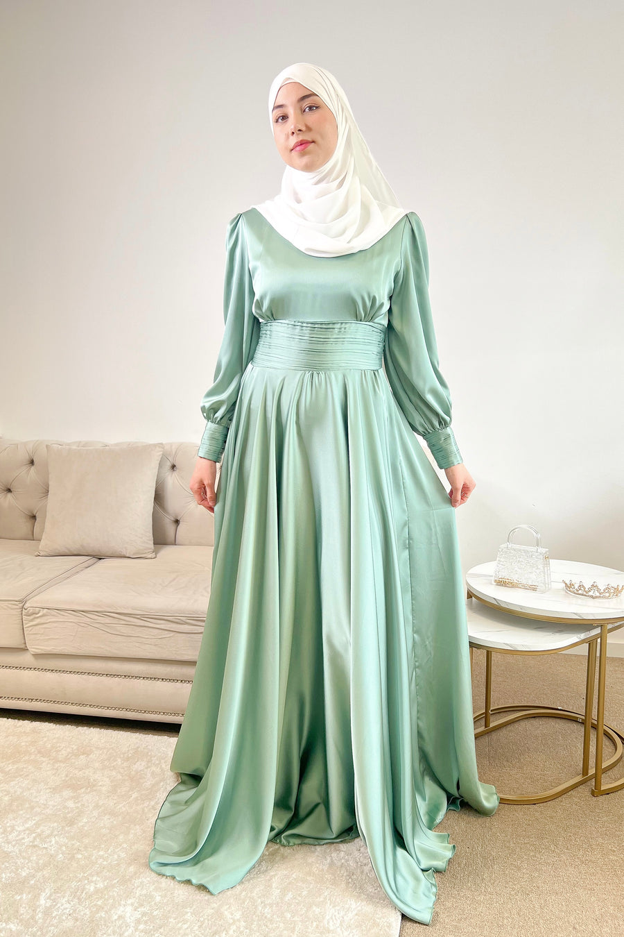 Robe Hawa Vert d'eau