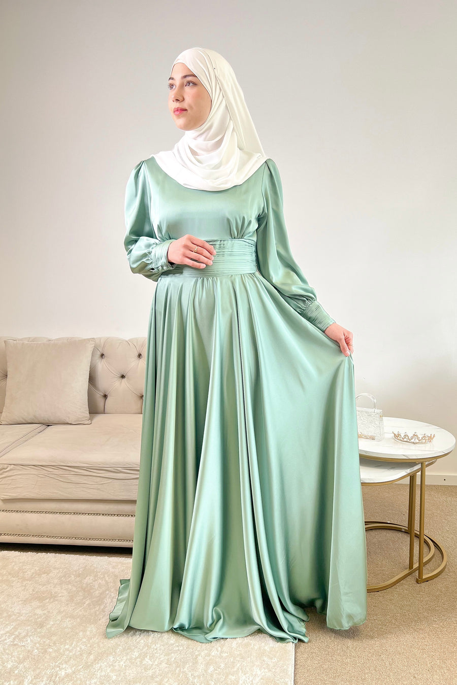 Robe Hawa Vert d'eau