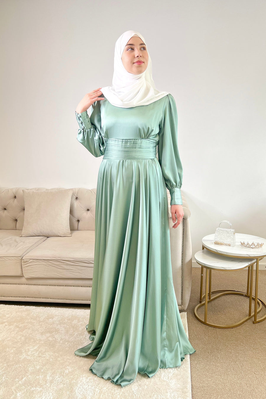 Robe Hawa Vert d'eau