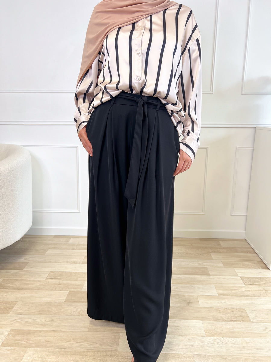 Pantalon palazzo noir