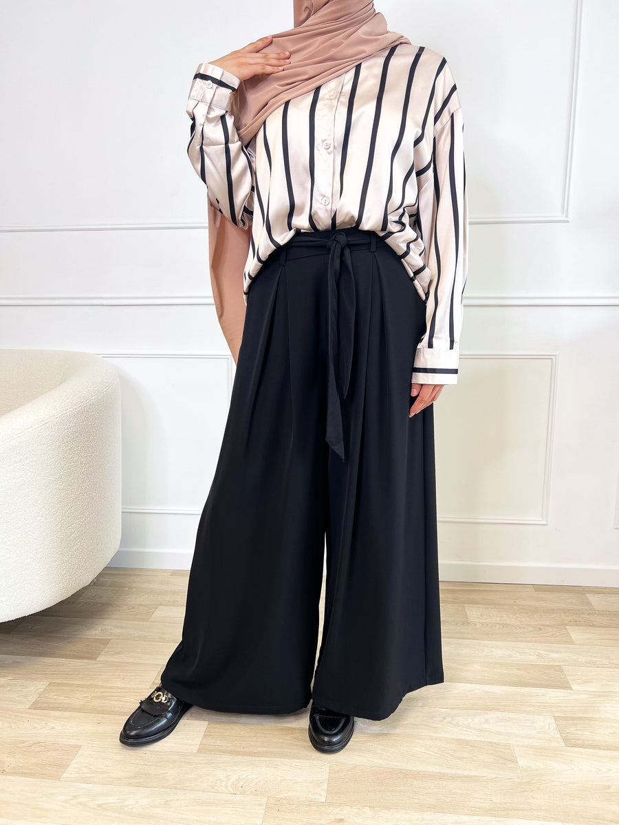 Pantalon palazzo noir